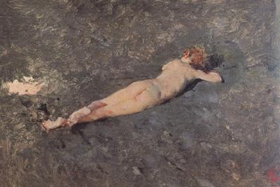 Marsal, Mariano Fortuny y Nude on the Beach at Portici (nn02) France oil painting art